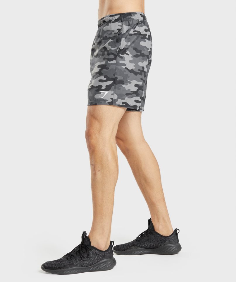 Men's Gymshark Arrival Shorts Camo | CA 076DNA